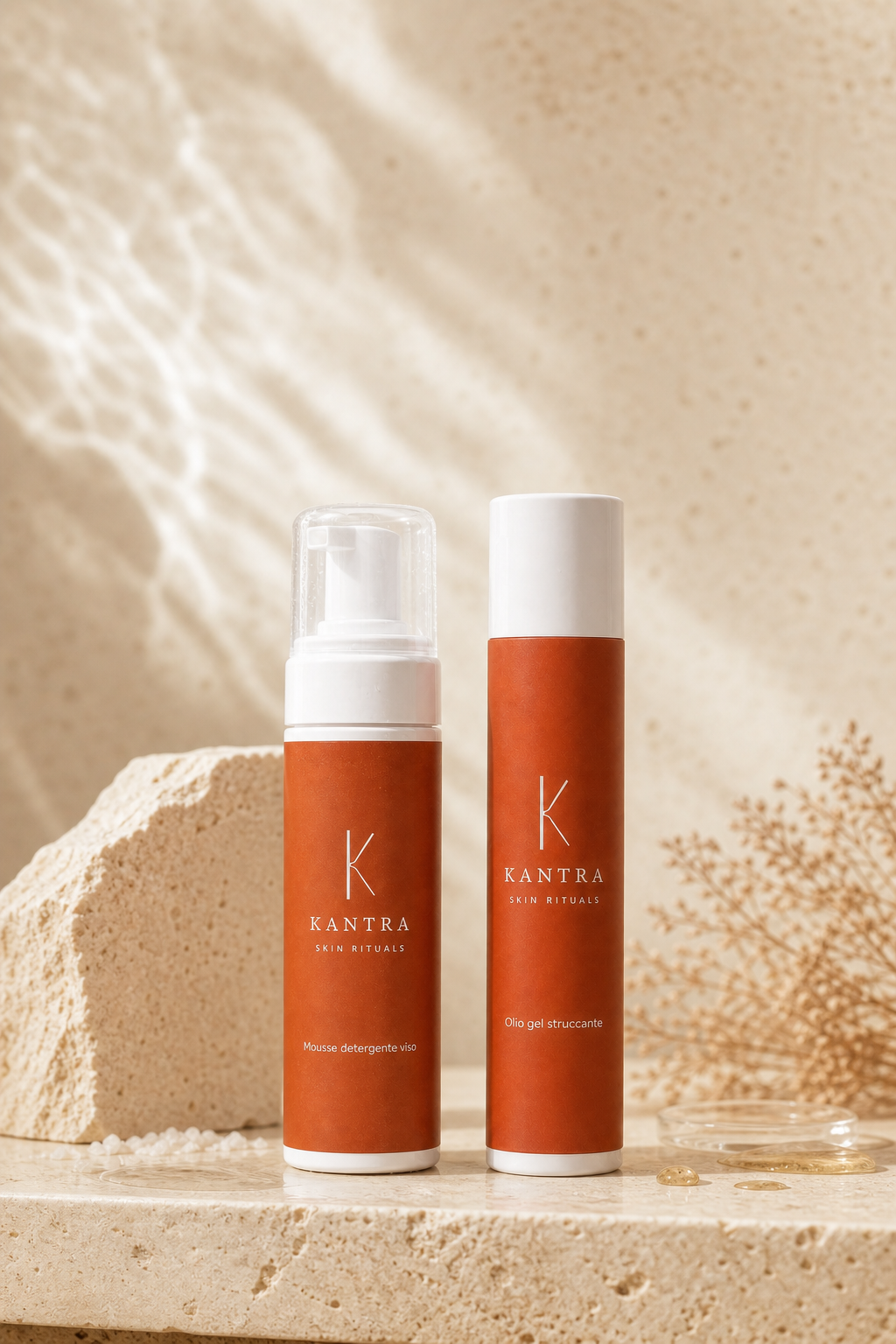 Kit doppia detersione - olio gel struccante + mousse detergente