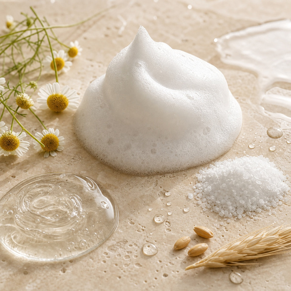 Mousse detergente viso