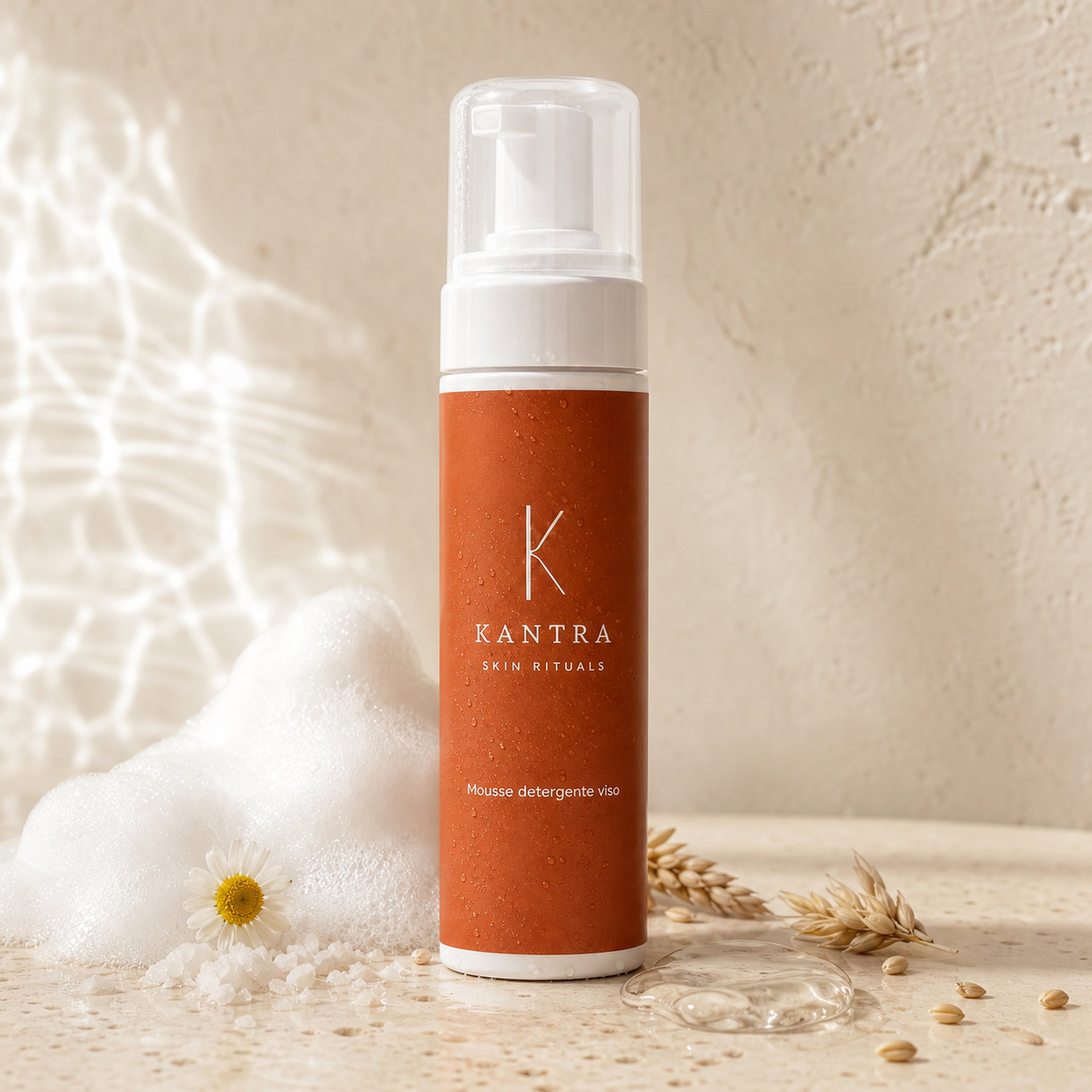 Mousse detergente viso