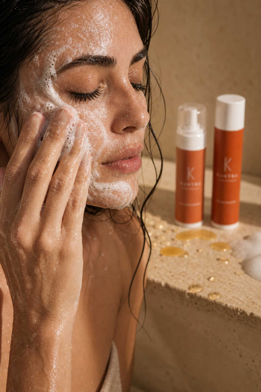 Kit doppia detersione - olio gel struccante + mousse detergente