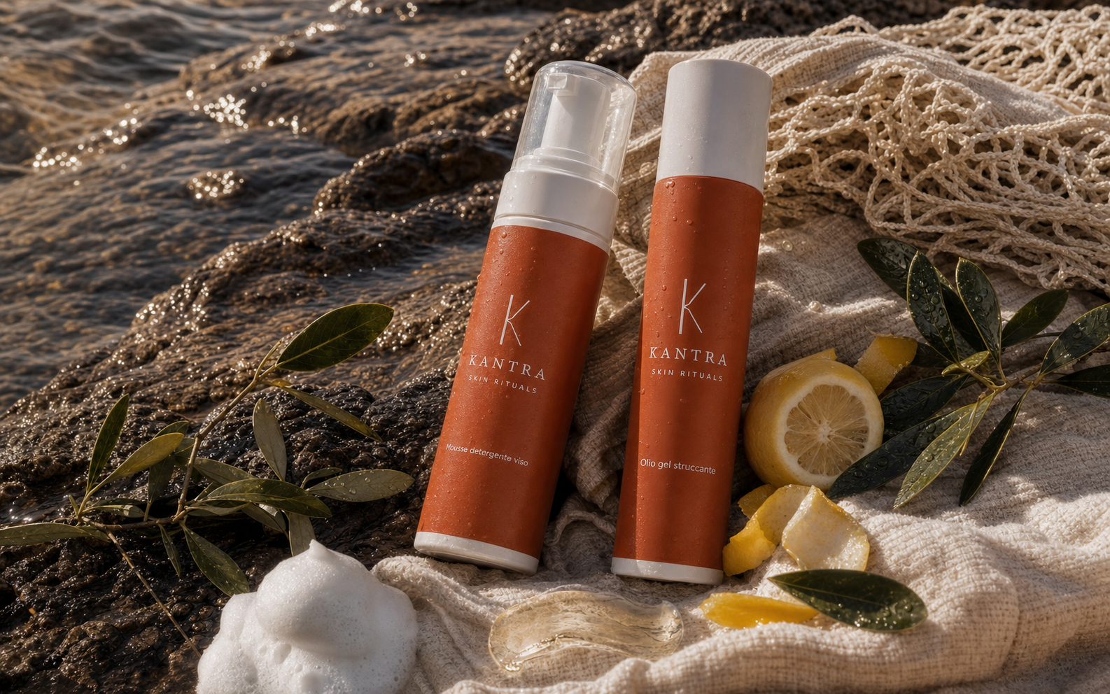 Kit doppia detersione - olio gel struccante + mousse detergente